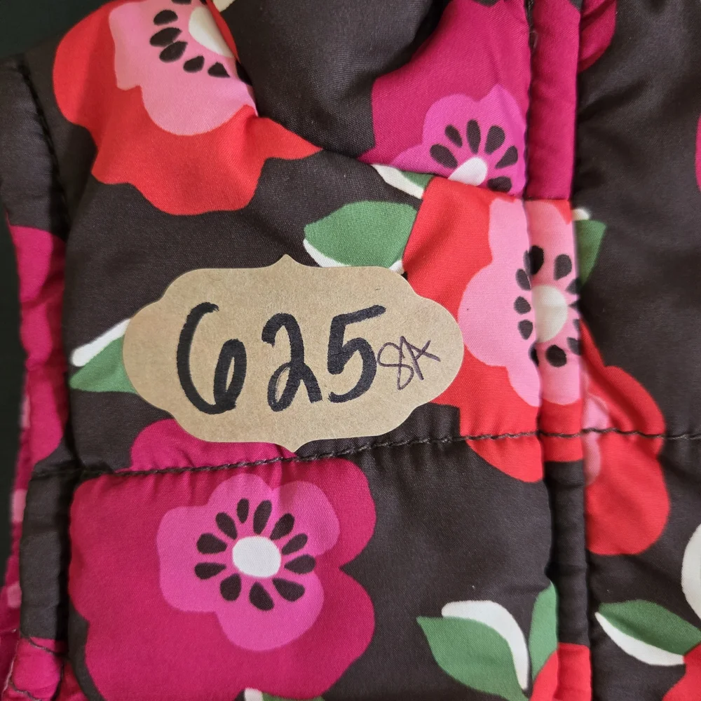 Osh Kosh Toddler Girls‎ Vest SZ 3T Brown Floral Pattern Sleeveless